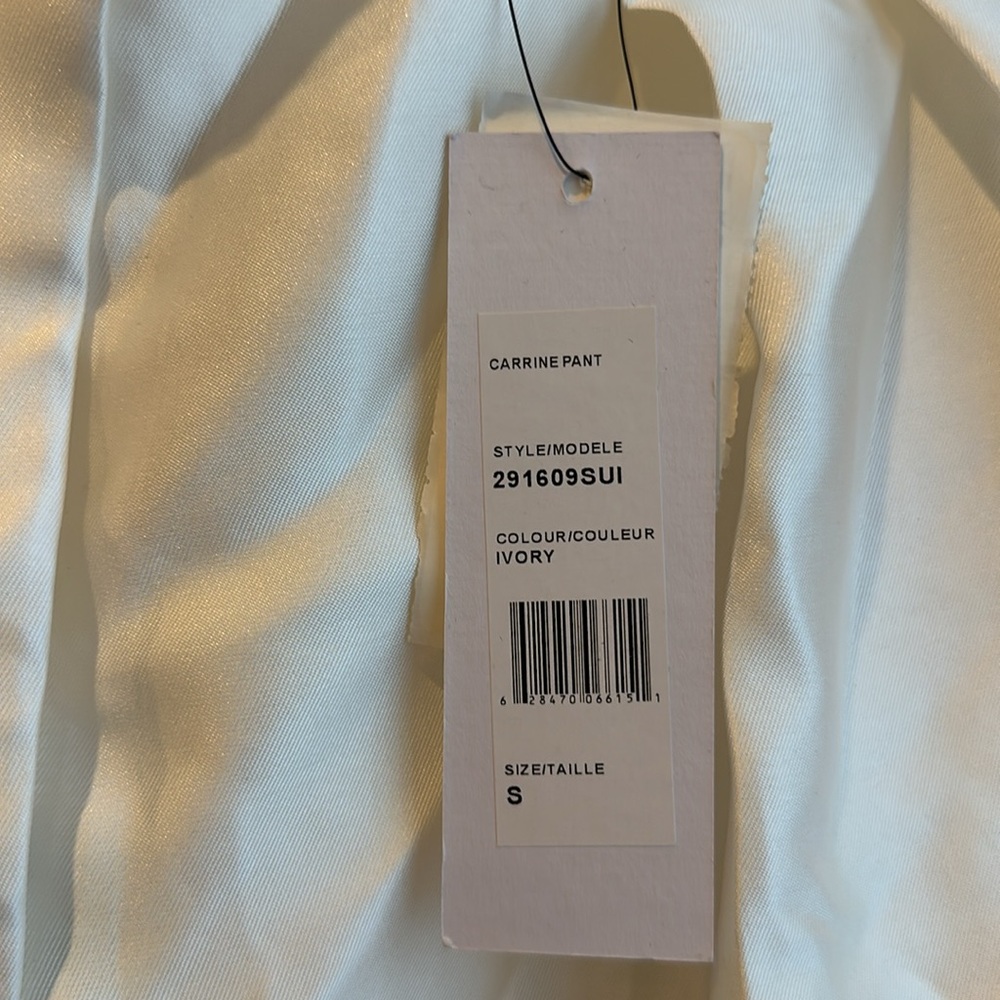 Ronny Kobo White Satin pant - Picture 2 of 4